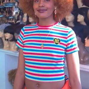 Colorful Striped Babytee